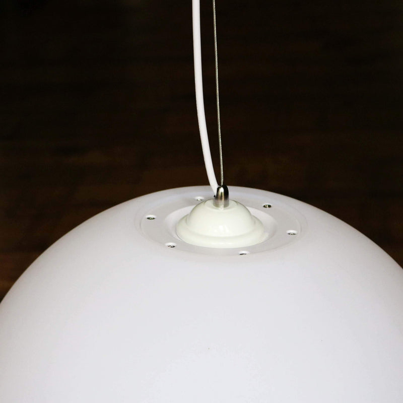 Large Multicolor Circular Pendant Ceiling Light, 60cm LED Sphere Ball Hanging Lamp, RGB Remote
