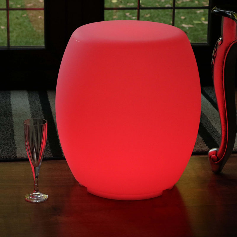 Illuminated Stool Furniture, Cordless LED Floor Lamp for Living Room