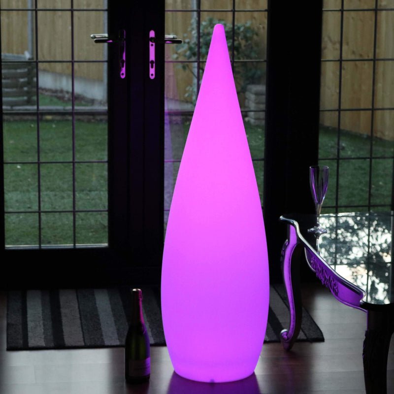 Large Outdoor Designer Floor Lamp, Wireless 120 cm Multi Color RGB Decorative Light