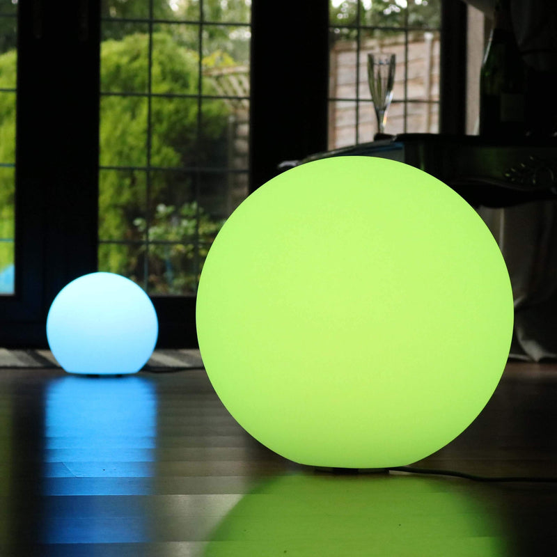 Large Multicolor Sphere Floor Lamp with Remote, 60cm Color Changing LED Globe Ball Light