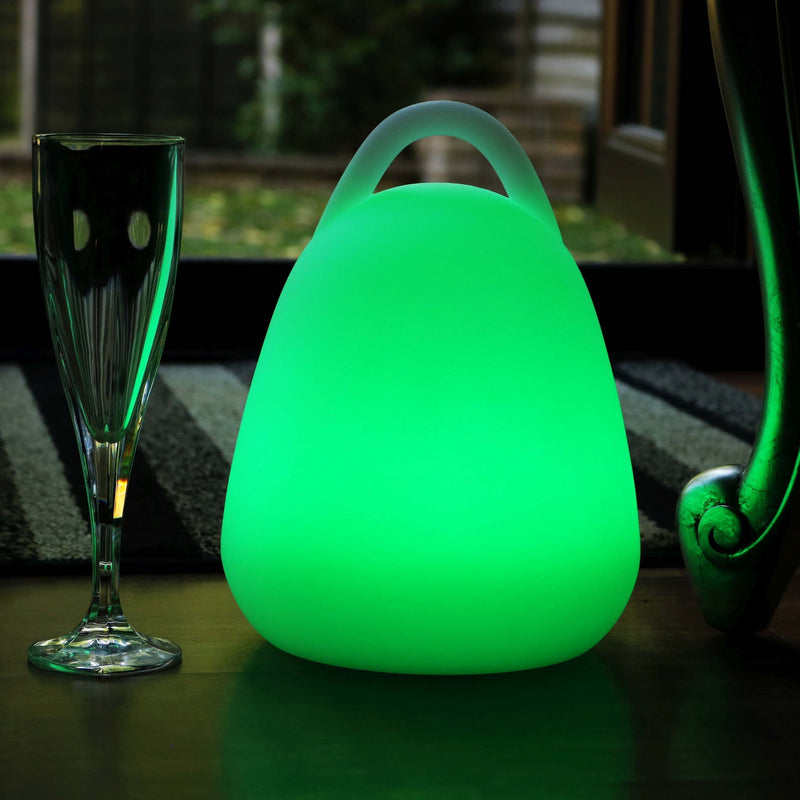LED Lantern Lamp, Rechargeable Multicolor Outdoor Light, 23cm