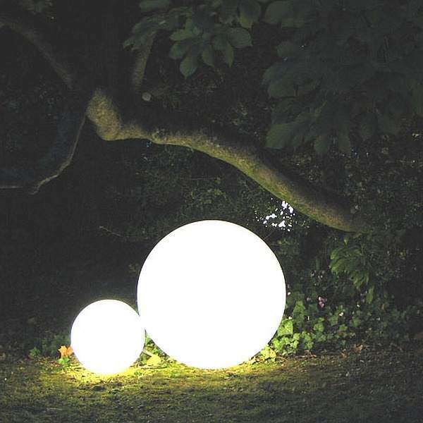 RGB Illuminated Sphere, Cordless LED Floor Lamp for Living Room, 40cm