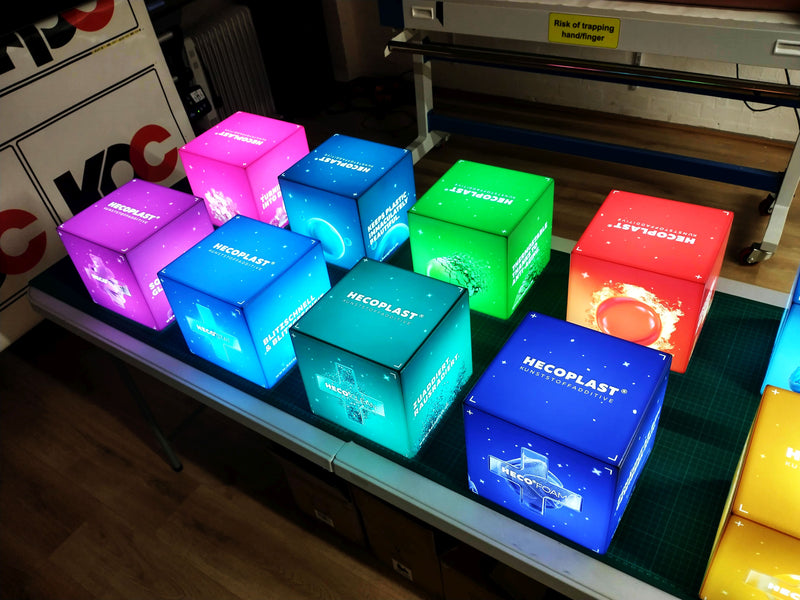 Light Up LED Ice Cubes with Custom Printing