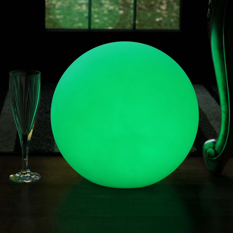 Cordless Luminous LED Sphere, 30cm RGB Multicolor Table Lamp