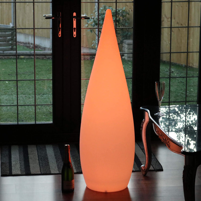 Large Outdoor Designer Floor Lamp, Wireless 120 cm Multi Color RGB Decorative Light