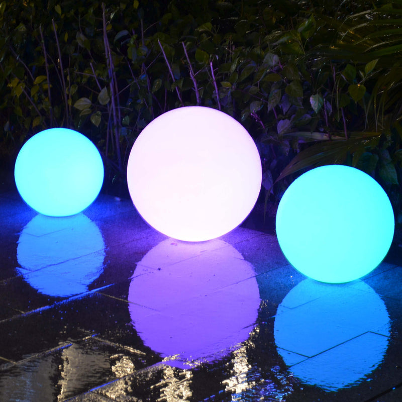 Floating Pool Lamp, Outdoor LED Garden Globe Sphere, 30cm, IP67