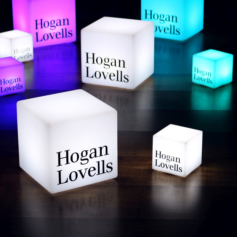 Personalized Light Box Seat Stool, Multi Color Floor Standing Lamp, Illuminated Display Sign