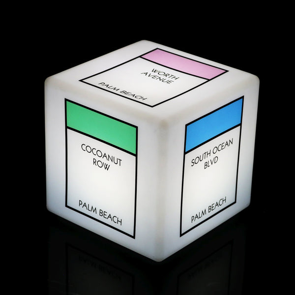 Personalized Custom LED Cube Stool Seat, Large 60cm Light Box Display, Illuminated Signage