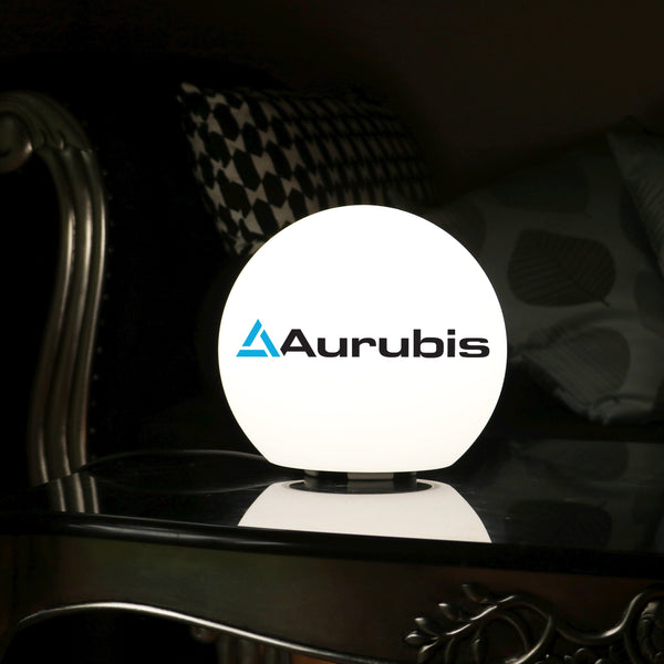 Customised LED Table Lamp, Round Logo Light Box, Free Standing Illuminated Display Signage