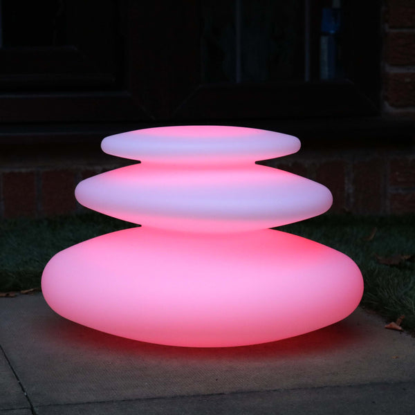 Decorative Wireless Outdoor LED Table Lamp, Multicolor, 28cm