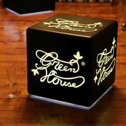 Logo Promotional Illuminated Display Light Box, Personalized Wireless LED Table Lamp, Cube