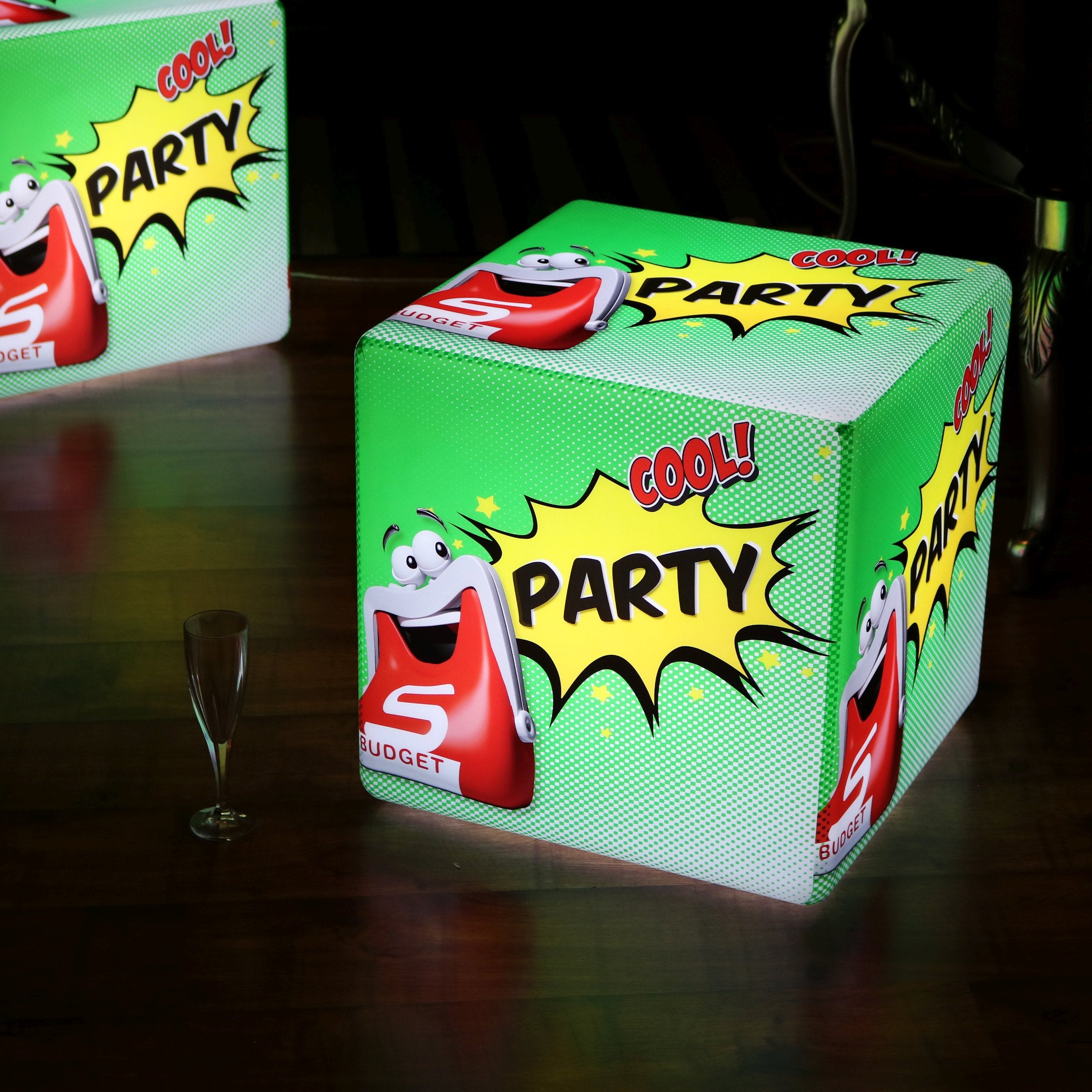 Personalized Light Box with Logo, Cordless LED Illuminated Block Displ ...