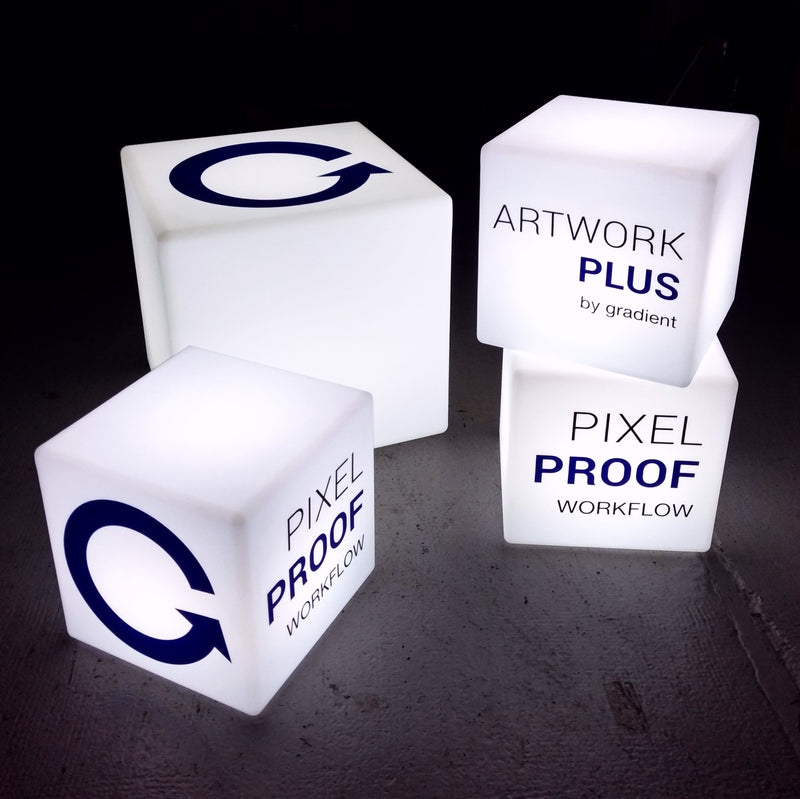 Customized LED Seat Stool, Large 60cm Cube Light Box Sign with Logo, Personalized Lamp