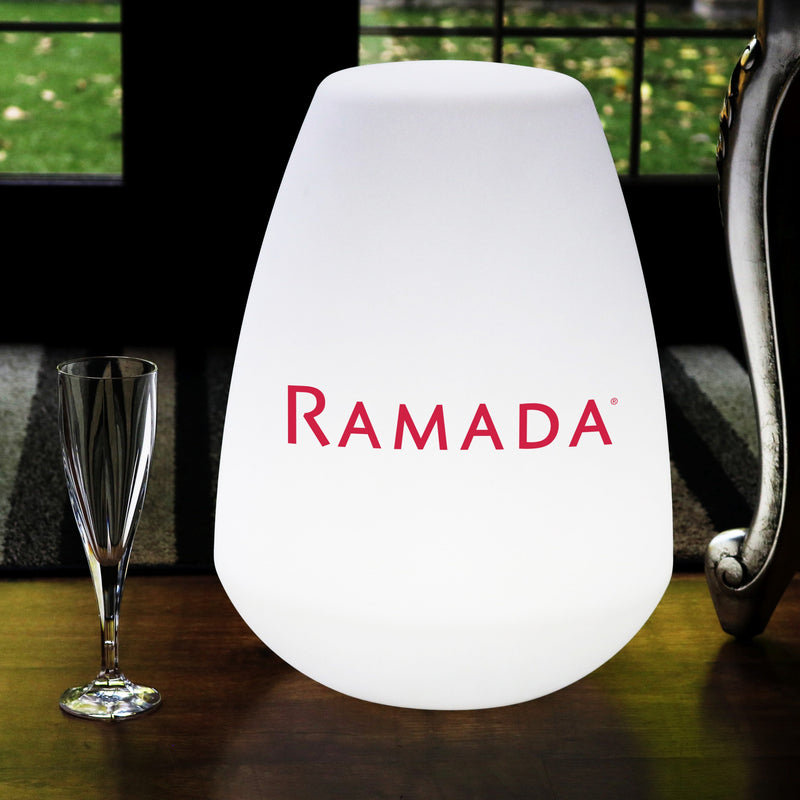 Custom Multicolour LED Lamp, Personalised Logo Lightbox, Freestanding Wireless Floor Lamp