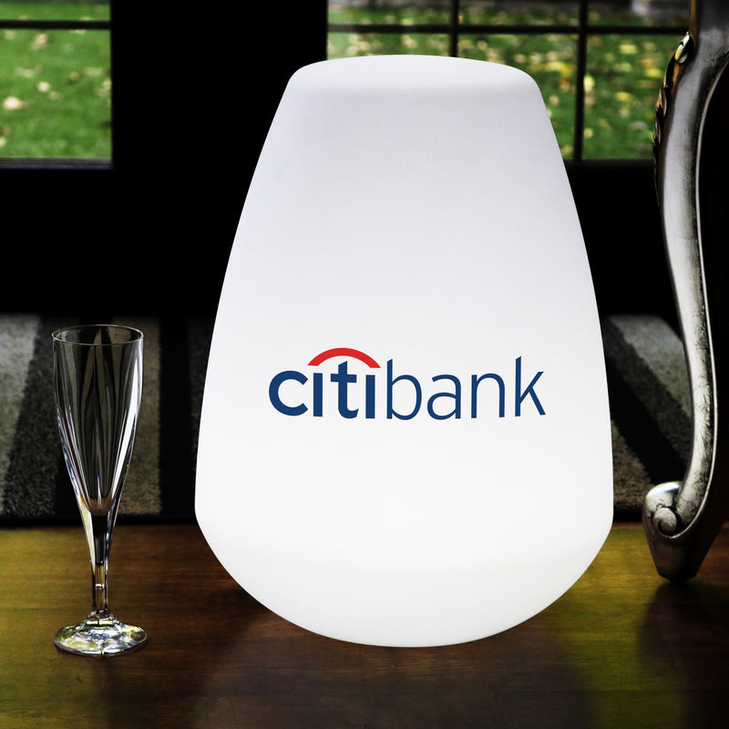 Custom Multicolour LED Lamp, Personalised Logo Lightbox, Freestanding Wireless Floor Lamp