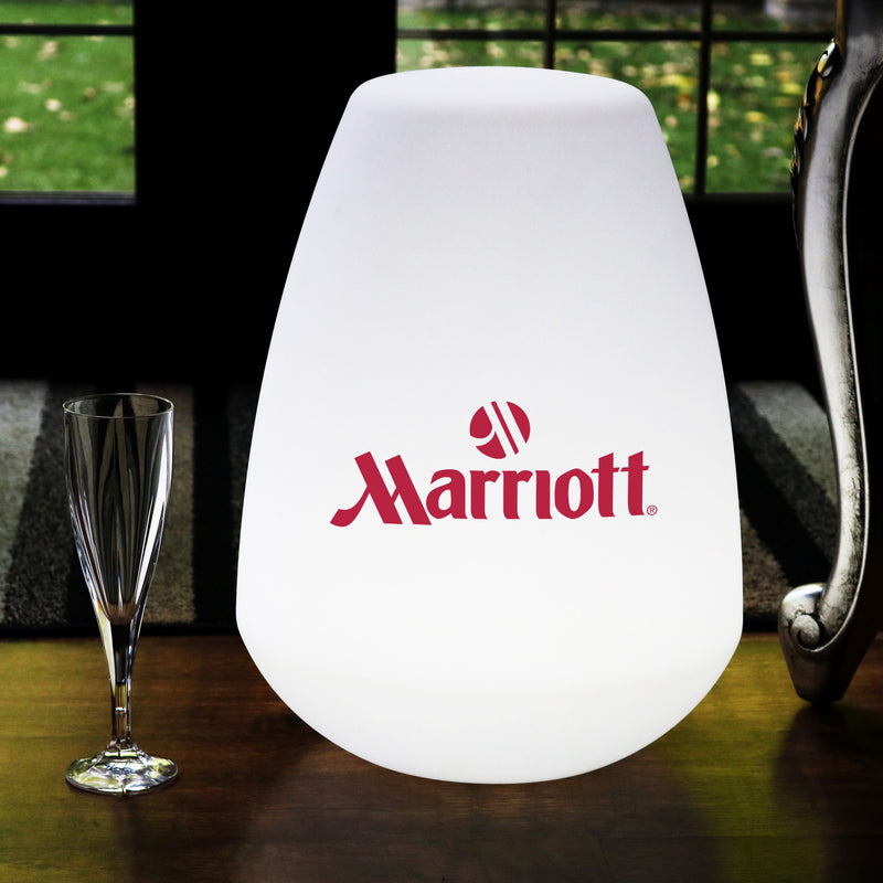 Custom Multicolour LED Lamp, Personalised Logo Lightbox, Freestanding Wireless Floor Lamp