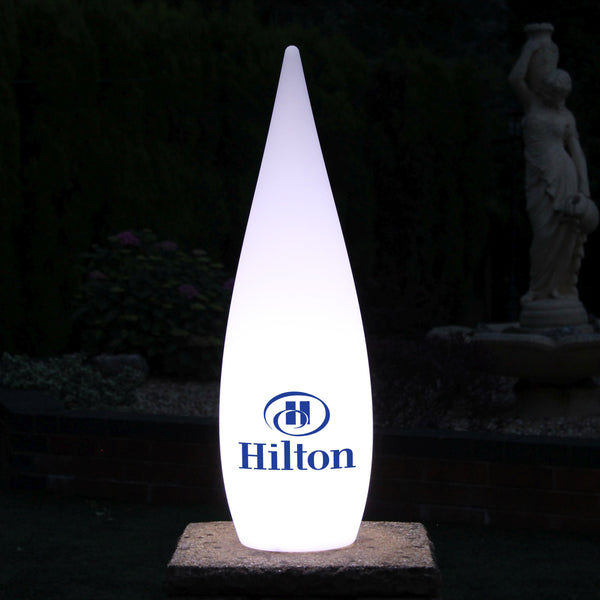 Personalised Decorative LED Floor Lamp, Custom Branded Outdoor Light Box with Logo, 80cm