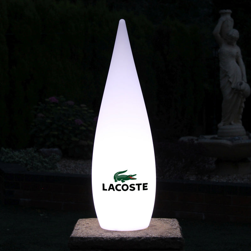 Personalised Decorative LED Floor Lamp, Custom Branded Outdoor Light Box with Logo, 80cm